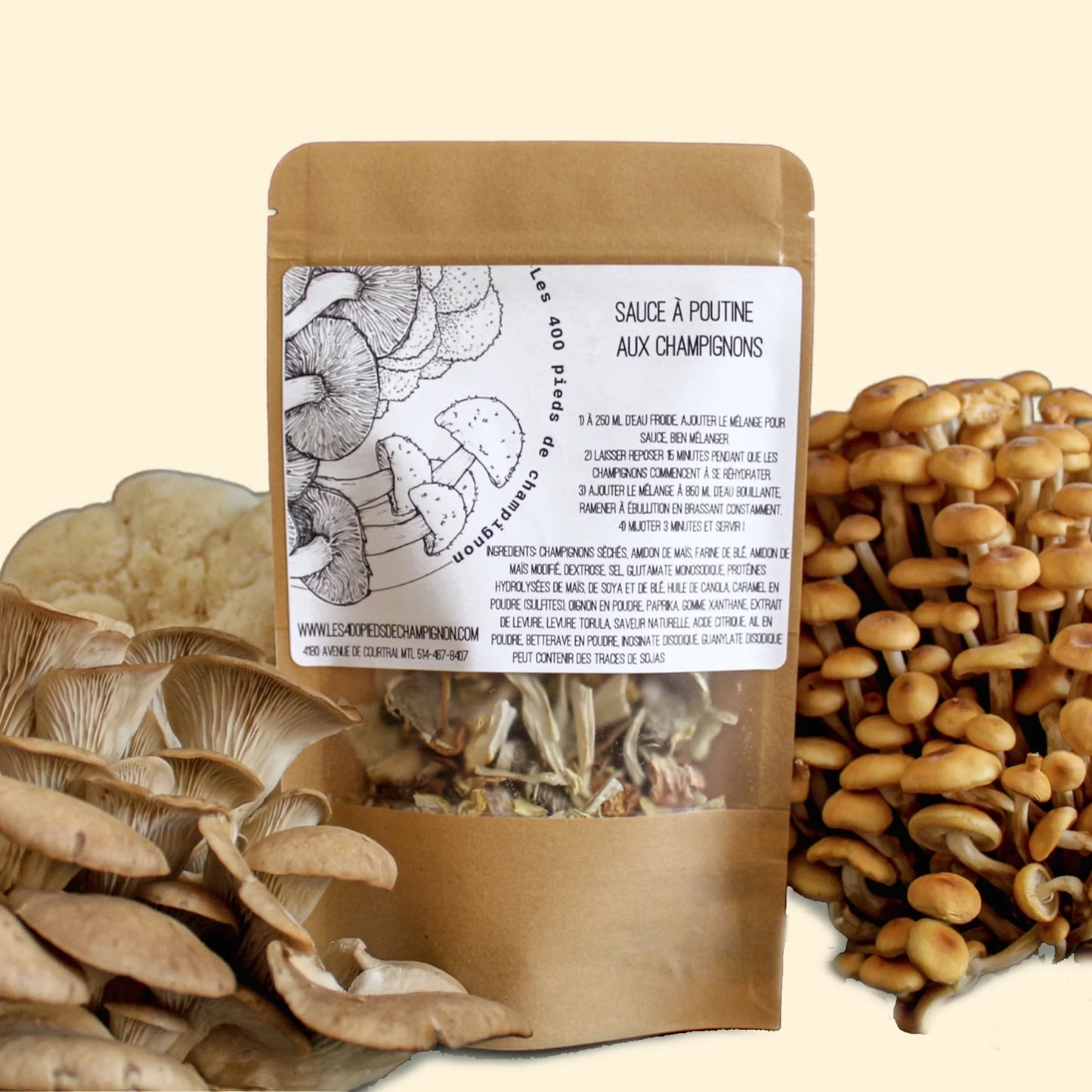 Sauce à poutine aux champignons 400 pieds de champignons