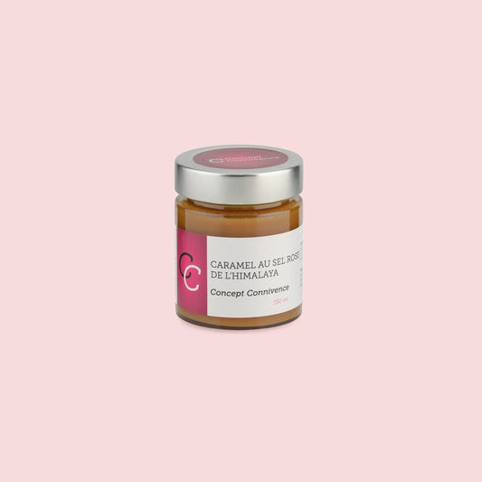 Caramel au sel rose de l'Himalaya
Concept connivence