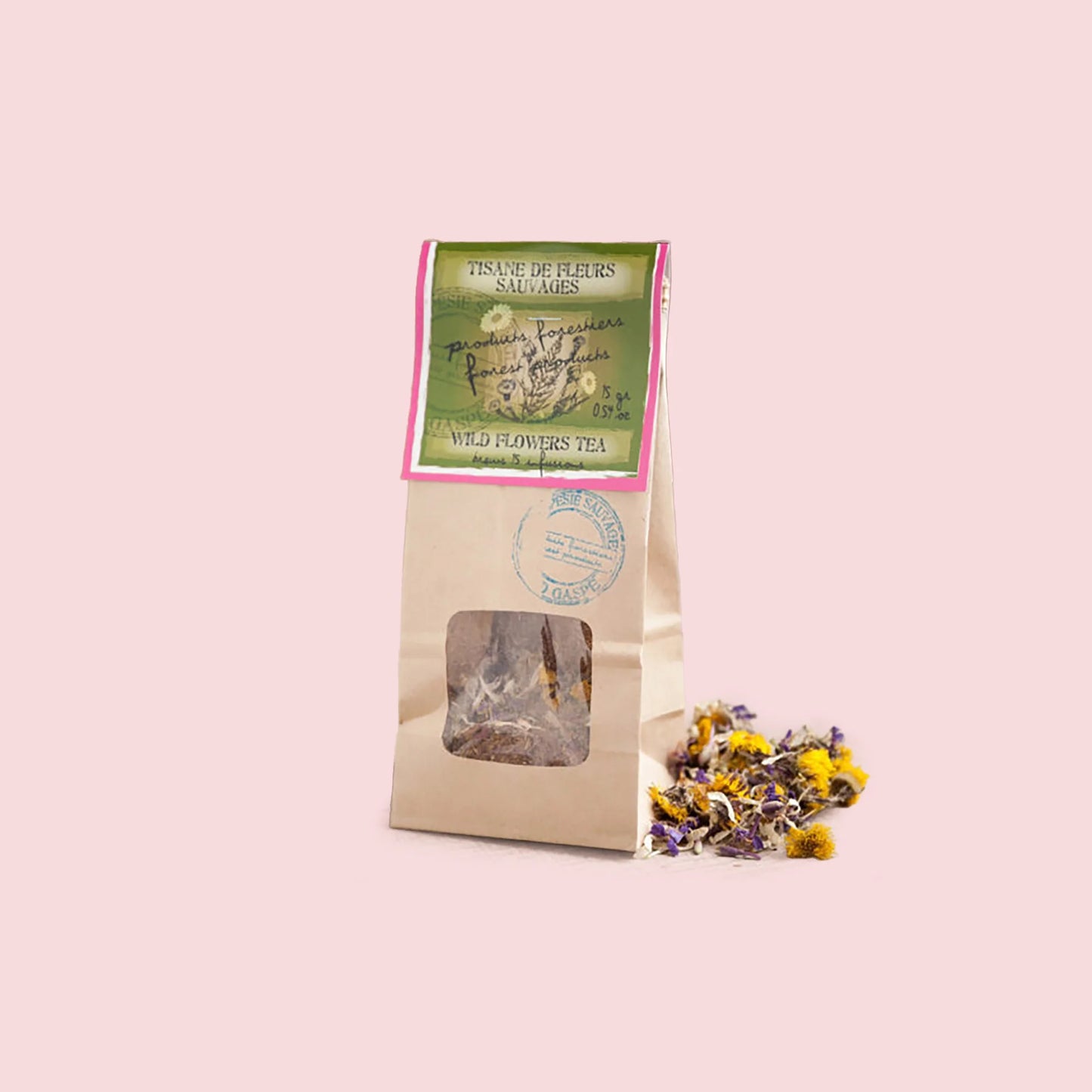 Tisane fleurs sauvages Gaspésie sauvage