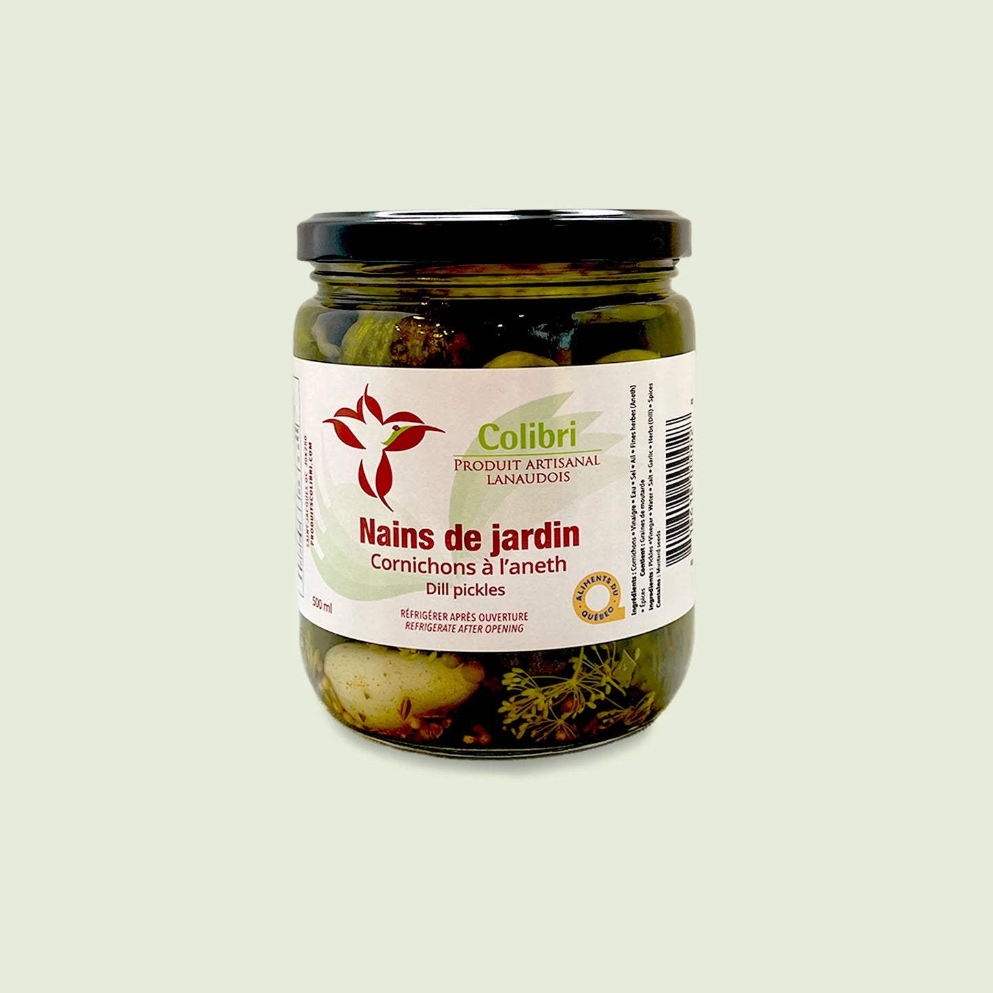 Cornichons à l'aneth Nains de jardin
Colibri